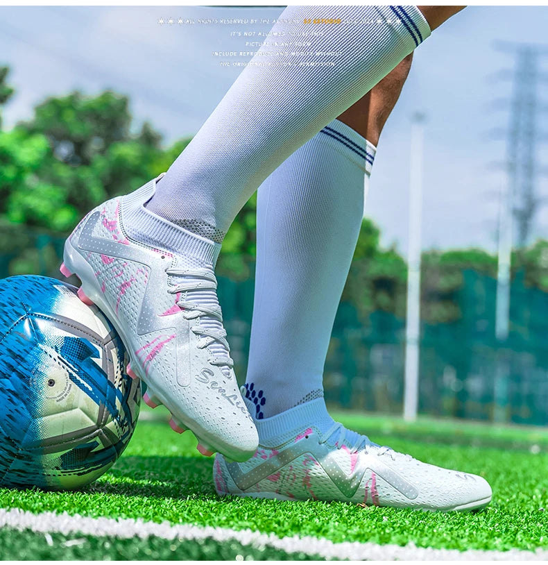 Bottes de Football professionnelles pour hommes, crampons de Football, entraînement de Sport en plein air, respirants pour étudiants, ultralégers, unisexe, livraison directe