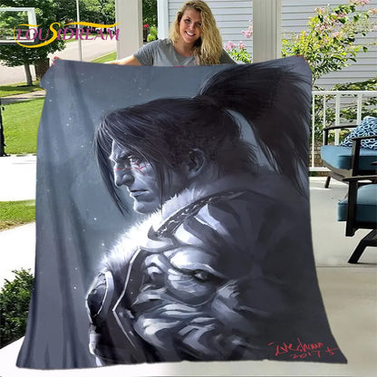 World of Warcraft, WOW Game Gamer Soft Plush Blanket,Flannel Blanket Throw Blanket for Living Room Bedroom Bed Sofa Picnic Cover