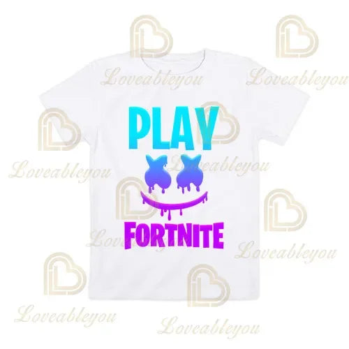 T-shirt Fortnite z kreskówkowym motywem dla chłopców i dziewczynek, Battle Royale 3D, 3–14 lat, Victory Royale, topy gamingowe dla dzieci i nastolatków