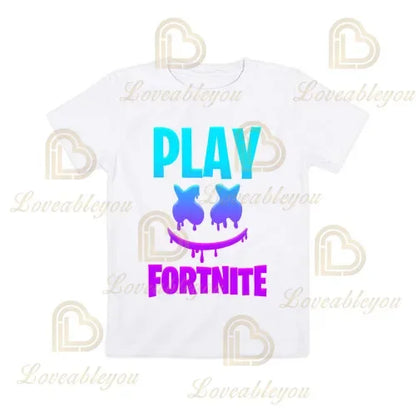 T-shirt Fortnite z kreskówkowym motywem dla chłopców i dziewczynek, Battle Royale 3D, 3–14 lat, Victory Royale, topy gamingowe dla dzieci i nastolatków