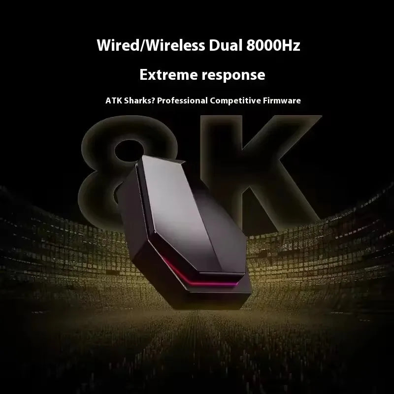 ATK X1 Series vezeték nélküli Bluetooth egér Paw3950/Ultra 8k, könnyű, 49g, hárommódú FPS gamer egér, egyedi ajándék