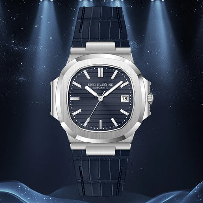 Specht & Sohne New Men's Watch Luxury Blue Sapphire Glass Japan Miyota 8215 Automatic Mechanical Stainless Steel Relogio Masculino