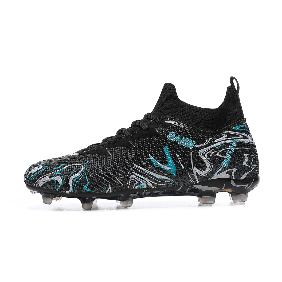 Chaussures de football montantes 2026 avec crampons FG longs et crampons TF, adaptées aux hommes et aux femmes, respirantes et antidérapantes