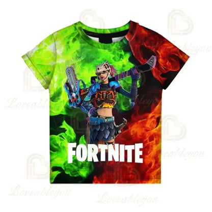 Battle Royale T-shirt Fortnite Victory T Shirt Kids Tops Girls Boys Clothes Harajuku Tees Children 3D 2025 NEW DESIGN