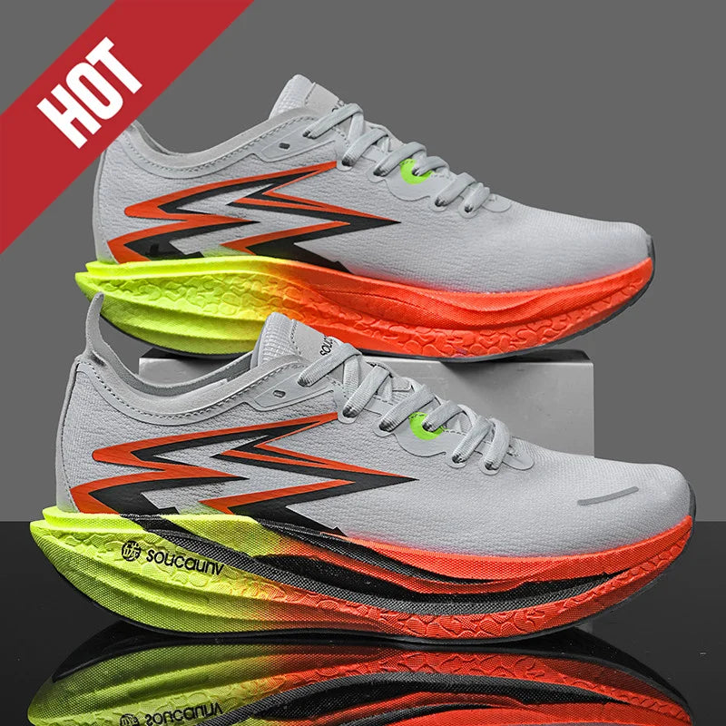NEUE Laufschuhe mit Carbonplatte für Marathon, Herren, sportlich, atmungsaktiv, leicht, Damen, bequeme rutschfeste Sportsneaker, Casual