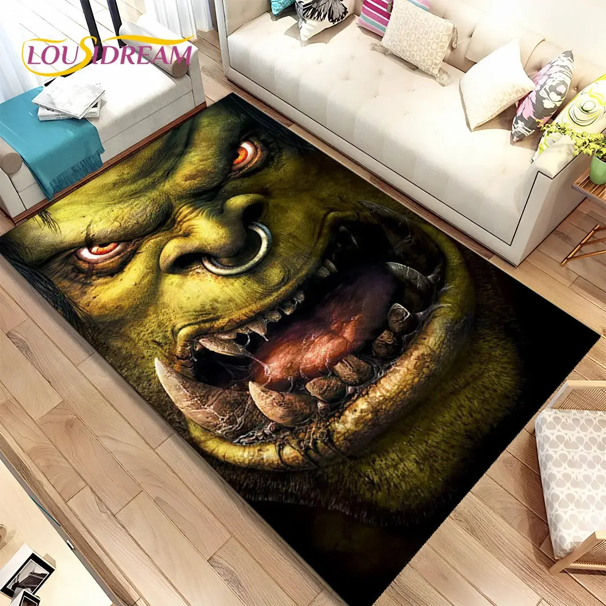 World of Warcraft,WOW ,Game Gamer Area Rug,Carpet Rug for Living Room Bedroom Sofa Doormat Decoration, Kid Non-slip Floor Mat 3D