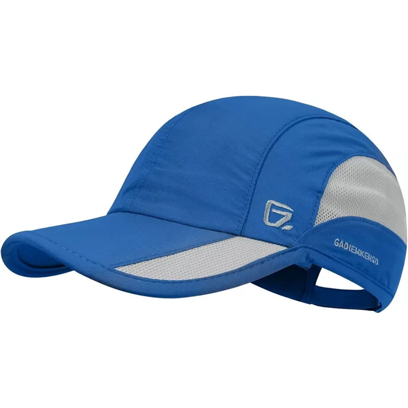 【GADIEMKENSD】 Unstructured Quick Dry Sports Cap Summer Sun Hat for Unisex UV Protection  Baseball Caps M37