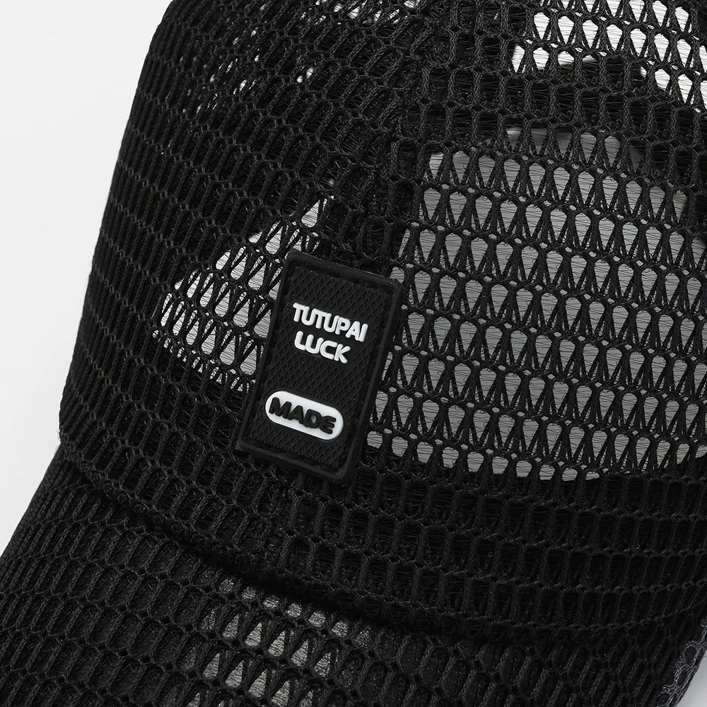 Zomer mesh-pet, baseballpet, ademend, voor buiten, verstelbaar met snapback, wandel- en vispet, voor dames en heren, cool, casual, sportief, fietspet