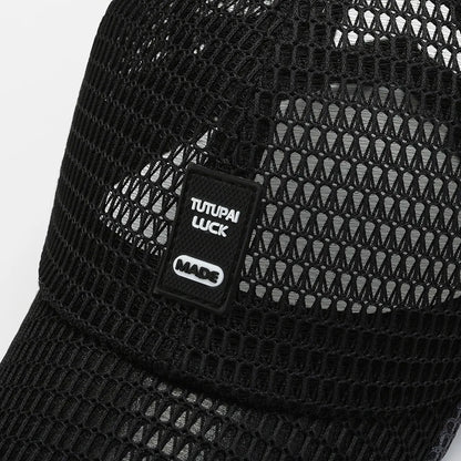 Zomer mesh-pet, baseballpet, ademend, voor buiten, verstelbaar met snapback, wandel- en vispet, voor dames en heren, cool, casual, sportief, fietspet