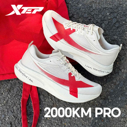 XTEP 2000km PRO Women's Running Sneakers 2026 Spring Cushioned Stability Comfort Lightweight Female Sports shoes 874218110043