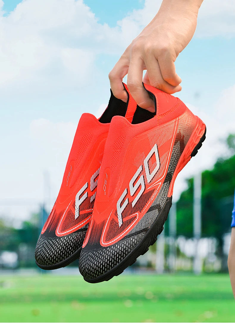 Chaussures de football pour hommes, neuves, pour terrain gazonné, professionnelles, originales, résistantes, décontractées, chaussures de football de qualité supérieure, ultralégères