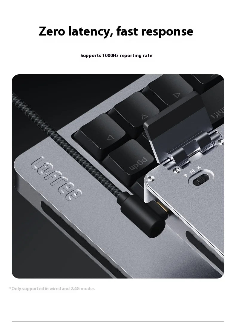 Lofree FLOW2 Mechanical Keyboard Business Office Wireless Bluetooth Wired Quiet & Gentle Sound Compatible Mute Aluminum Lump
