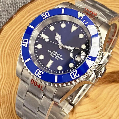 200m wasserdichte Miyota 8215 Automatikuhr für Herren, Taucheruhr, 40mm, mechanisches Uhrwerk, Leuchtanzeige, Jubilee-Armband, Glide-Lock-Schließe