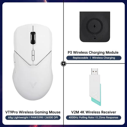 Rapoo VT9PRO Wireless Gaming Mouse Esports Grade 68g Ultra-Light 26000DPI 8 Buttons Optical PAW3398 Computer Mouse For Laptop PC