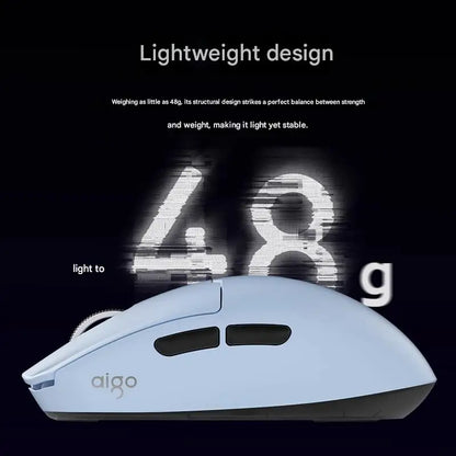 Aigo GM80 PLUS PRO trådløs Bluetooth-mus PAW3311/PAW3395 letvægts 1000HZ kablet gaming- og e-sportsmus med tre tilstande – gave