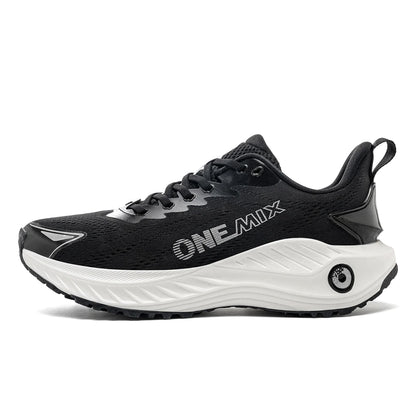 O-Resilio løbesko til mænd med støddæmpning og stabilitet, lette udendørs sports- og fritidssneakers i mesh med snørebånd til fitness og jogging