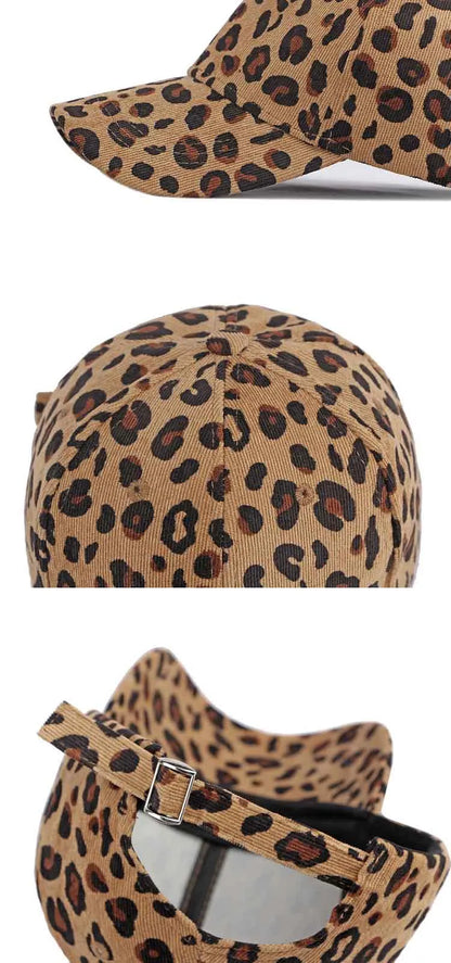 Wholesale NewFashion Spring Summer Unisex Leopard Print Baseball Caps Spring Autumn Outdoor Adjustable Casual Hats Sunscreen Hat