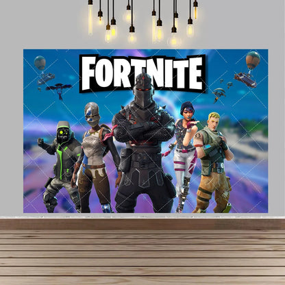 F-fortniteds Backdrop Poste  Boy Birthday Party Banner Kids  Birthday Cake Table Decor Party Supplies Photography Props Gift