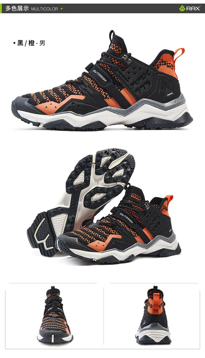 RAX Outdoor Breathable Hiking Shoes for Men Lightweight Walking Trekking Wading Shoes Sport Sneakers Men Outdoor Sneakers Male