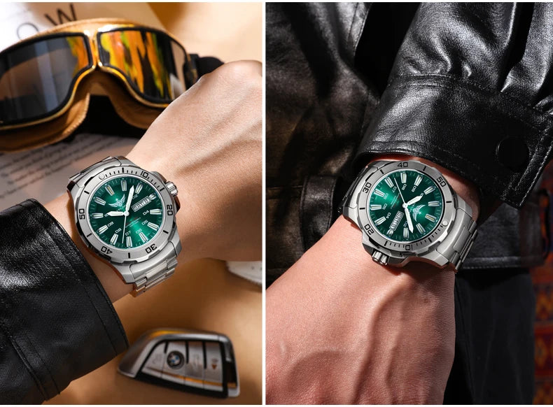 Yelang V5.1 Men's Watch 44mm Super Dive 300M Professional Waterproof SW220 Movement Luxury Automatic Mechanical Watch for Men