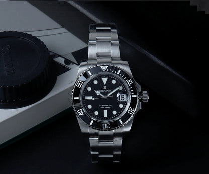 Cronos New 40mm Diver Men Watches Luxury Miyota9015 Automatic Mechanical Watch Sapphire Crytal Waterproof 200m AdjustClasp L6045