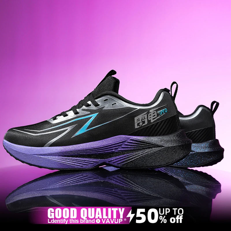Zapatillas de running para hombre «Marathon Men», deportivas, especializadas, transpirables, ligeras, deportivas para mujer, antideslizantes, con suela de carbono, cómodas.