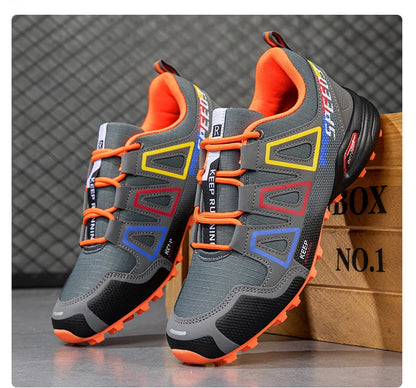 Men Cycling Shoes Outdoor Mountain Cross-Country Cycling Shoes Men Non-Slip Wear-Resistant Cycling Training Shoes Hiking Shoes