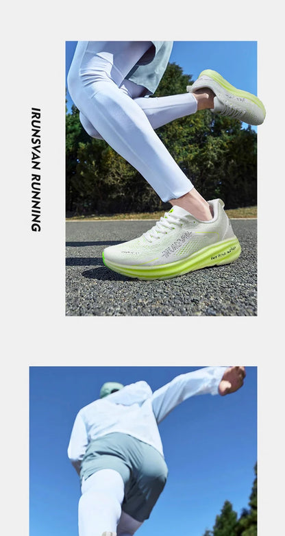IRUNSVAN  New Carbon Plate Marathon Running Shoes Lightweight Shock-Absorbing And Suitable For Men's Sports Shoes