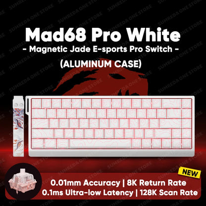 Madlions mad60he Mad60 Mad68 HE Mechanical Keyboard Magnetic Switch Mad60he Wired Game Keyboard Rapid Trigger Rgb Keyboard