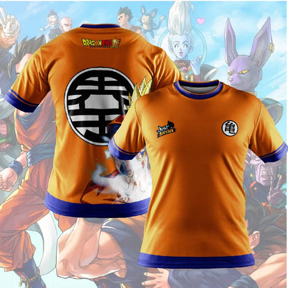 T-shirts Dragon Ball Z pour enfants et hommes, T-shirt pour homme, style Harajuku, tendance Goku, vêtements d'anime, hauts, streetwear