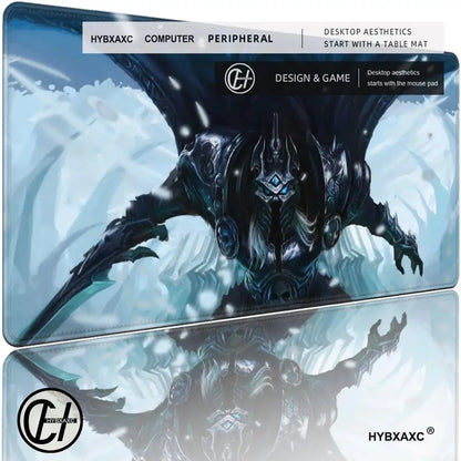XXL Gaming Accessories Gamer Keyboard Desk Mat Non-Slip World of Warcraft Lich King Laptop Notebook Mousepad Mouse Mats HYBXAXC