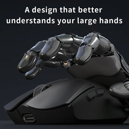 Darmoshark M3 V2 Gaming Mouse Double 8K Wireless Tri Mode 26KDPI PAW3395 Sensor Big Hand Game Macro Mouse For Computer Laptop PC