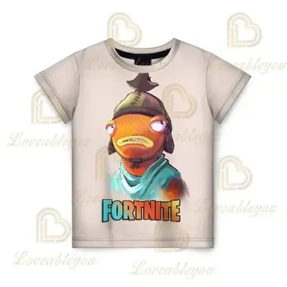 T-shirt 3D Battle Royale Fortnite — T-shirts para Homem e Mulher, Rapazes e Raparigas, Tops Cartoon Victory, Roupa Teen, Crianças, Herói de Jogo, T-shirts e Tops