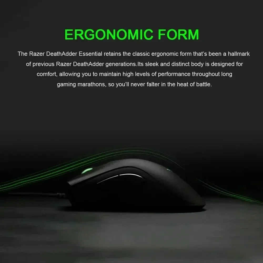 Razer nytårsgave Thunder Snake Viper Mini kablet e-sport-gamingmus til computer og laptop med RGB-lys, til små hænder