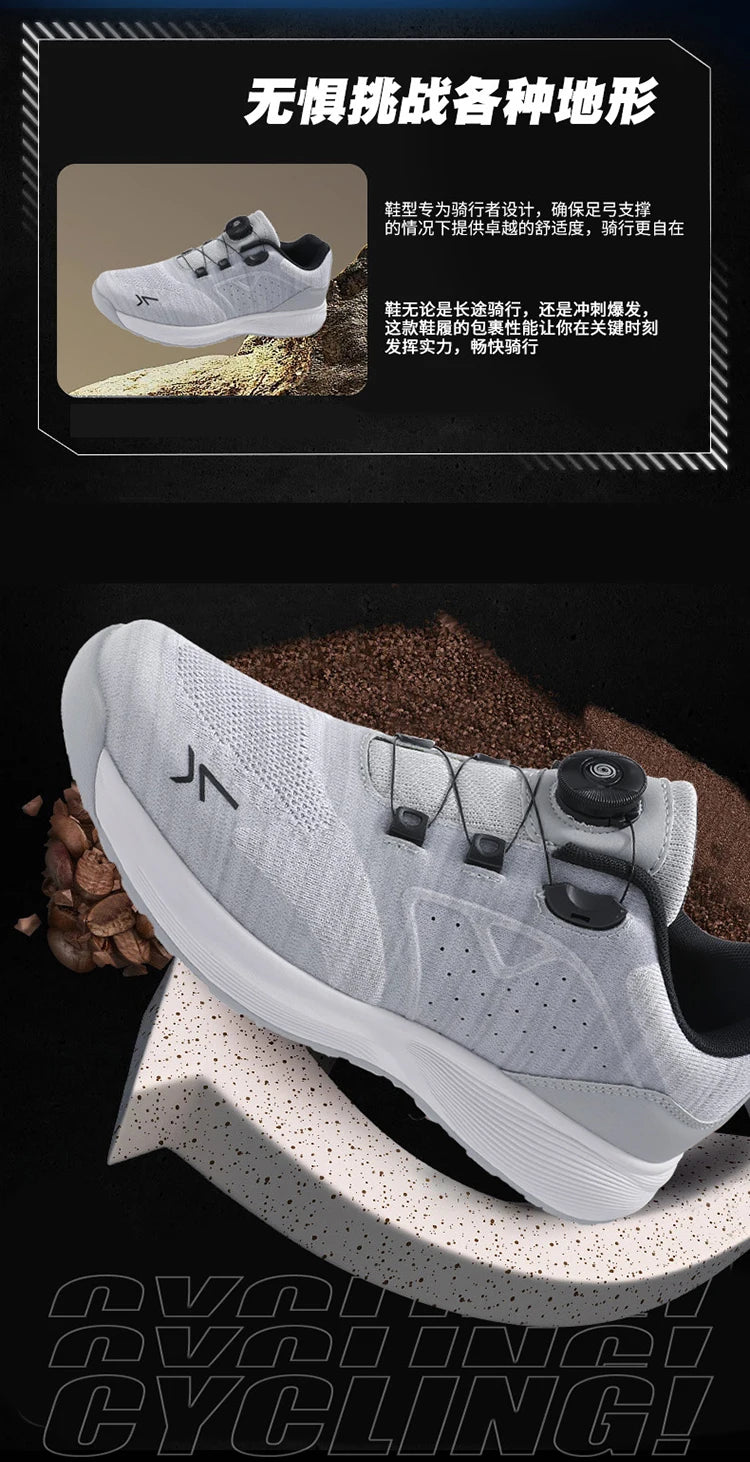 Cycling Sneakers MTB Men's Sports Dirt Bike Shoes SPD Pedal Mountain Bicycle Footwear Speed Racing Flat Off-Road Cycling Shoes