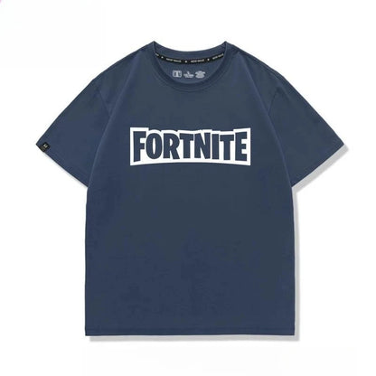 Nowa kreatywna koszulka Fortnite z krótkim rękawem, efektownym nadrukiem cartoon, oddychająca i pochłaniająca pot, dla kobiet i mężczyzn