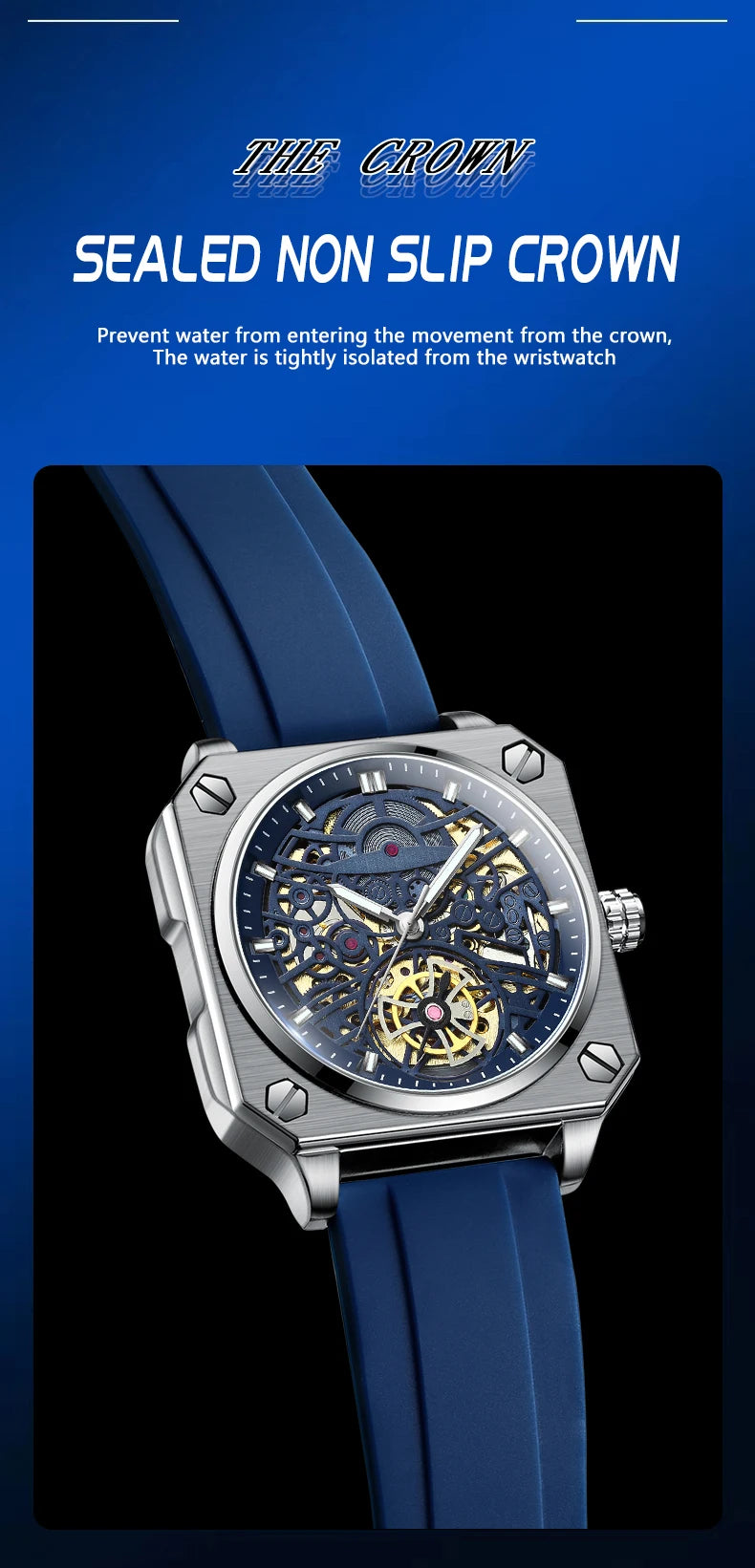 BINBOND mechanical wristwatches for men luxury luminous waterproof automatic accurate tourbillon men's watch skeleton reloj