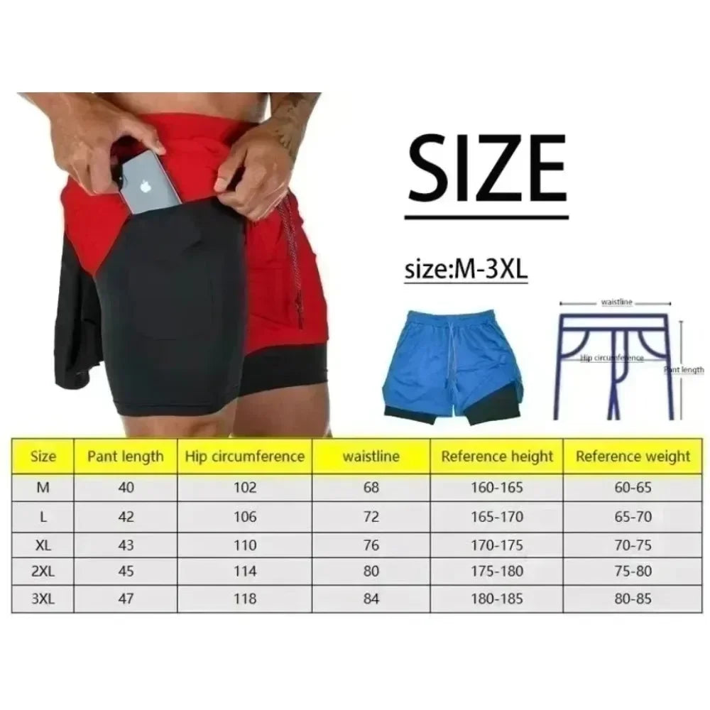 Dragon Ball Goku Vegeta Anime Printed Double-layered Shorts, American Sporty Summer Fashion Shorts for Men and Women