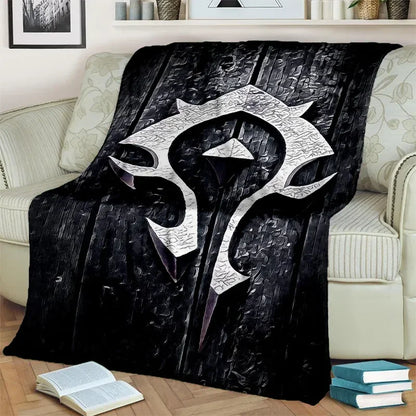 3D World of Warcraft-spil WOW Lich King DH-tæppe, blødt tæppe til hjemmet, soveværelset, sengen, sofaen, picnic, rejser, kontoret og børn