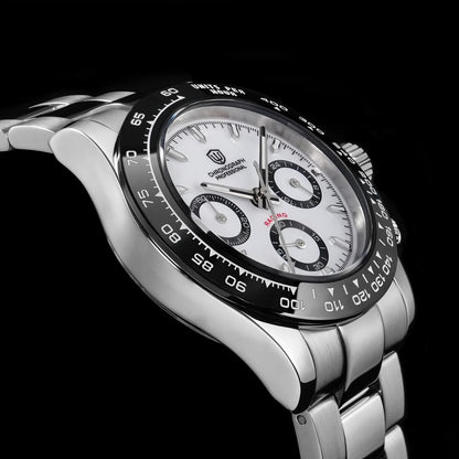 Watchdives WD16500 V2 Quartz Watch VK63 Sweep Sports Chronograph Watches Sapphire AR Coating BGW9 Luminous Waterproof Watches