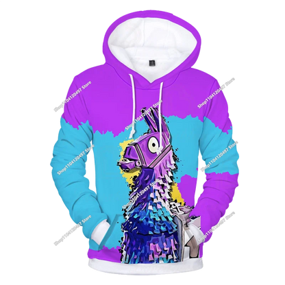 2025 3D New Children's Anime Fortnite Printed Sweater Series Pullover Generation Tide Brand Hoodie Gift