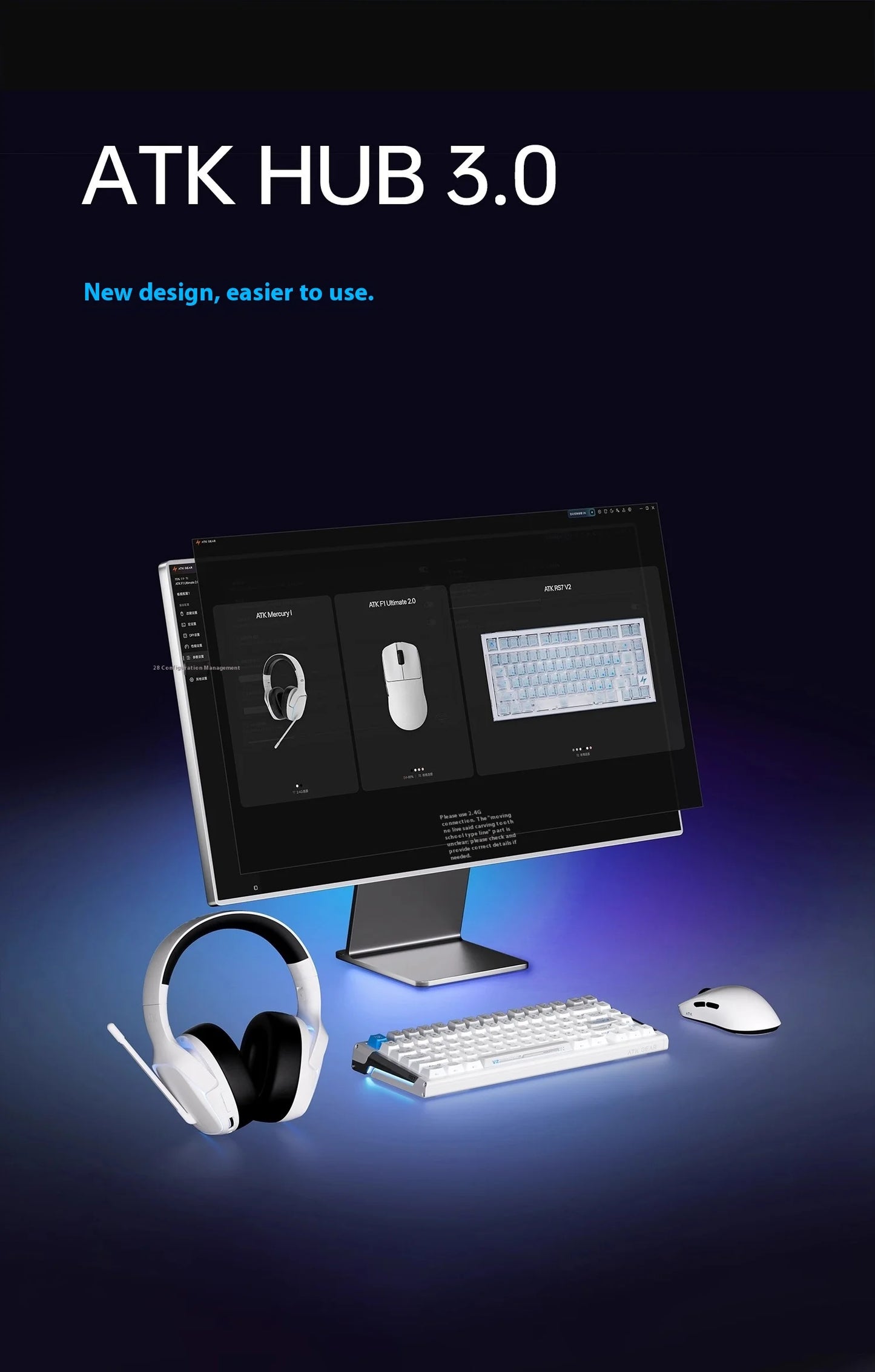 ATK Blazing Sky F1 V2 Ultimate Wireless Gaming Mouse Dual-Mode Lightweight PAW3950 Ultra Dual 8KHz Low Latency Ergonomic Extreme