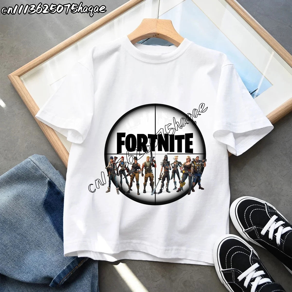 Neue Fortnite-Sommer-T-Shirts für Kinder, Cartoon-Figur-Grafik-T-Shirt, lässige Sport-Kurzarmtops für Jungen