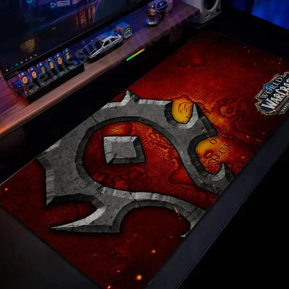 Natural Horde Alliance Mouse Pad Rubber Large Computer Desk Keyboard Mat HD World Of Warcraft Gaming Mousepad Speed Locking Edge
