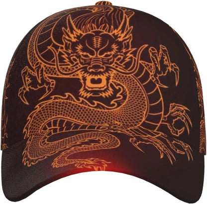 „Dragon Snapback“ kepurė, vyriškos beisbolo kepurės, vyriškos saulės kepurės, reguliuojamos „Cool Trucker“ kepurės moterims ir vyrams