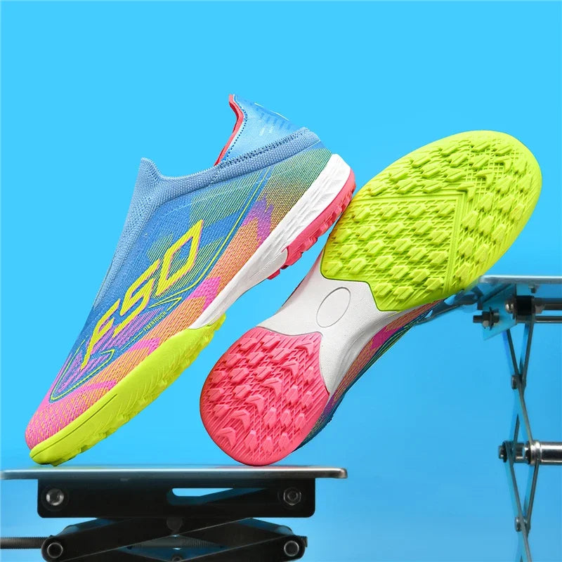 Nouvelles chaussures de football pour hommes, crampons de football sur gazon, chaussures de football pour adultes, crampons de futsal, crampons de sport confortables, antidérapants, ultra-légers, pour entraînement en s