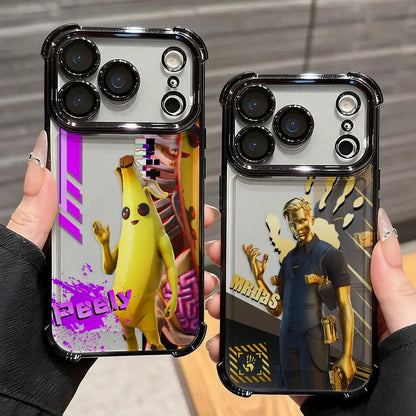 Cartoon Games F-Fortnite-belagt telefoncover til Xiaomi 15T 15 14 13 Poco M7 F7 F4 F5 X7 X6 X5 Pro Ultra 4G 5G med anti-fald-airbag