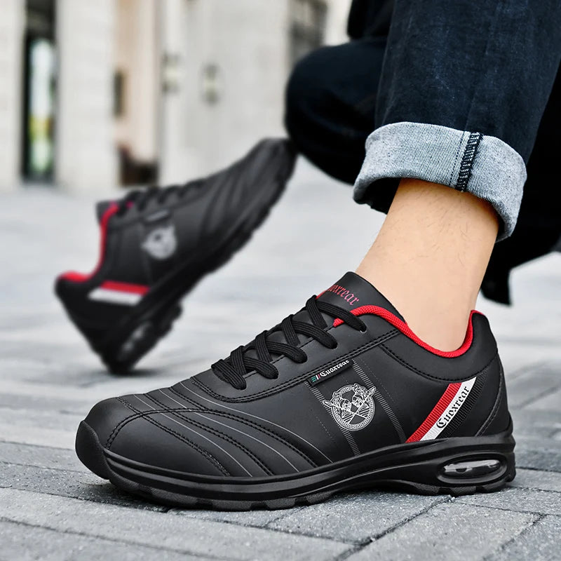 Chaussures de sport pour hommes grande taille respirant confortable résistant à l'usure Snekaers semelle souple chaussures de course plates décontractées pour homme