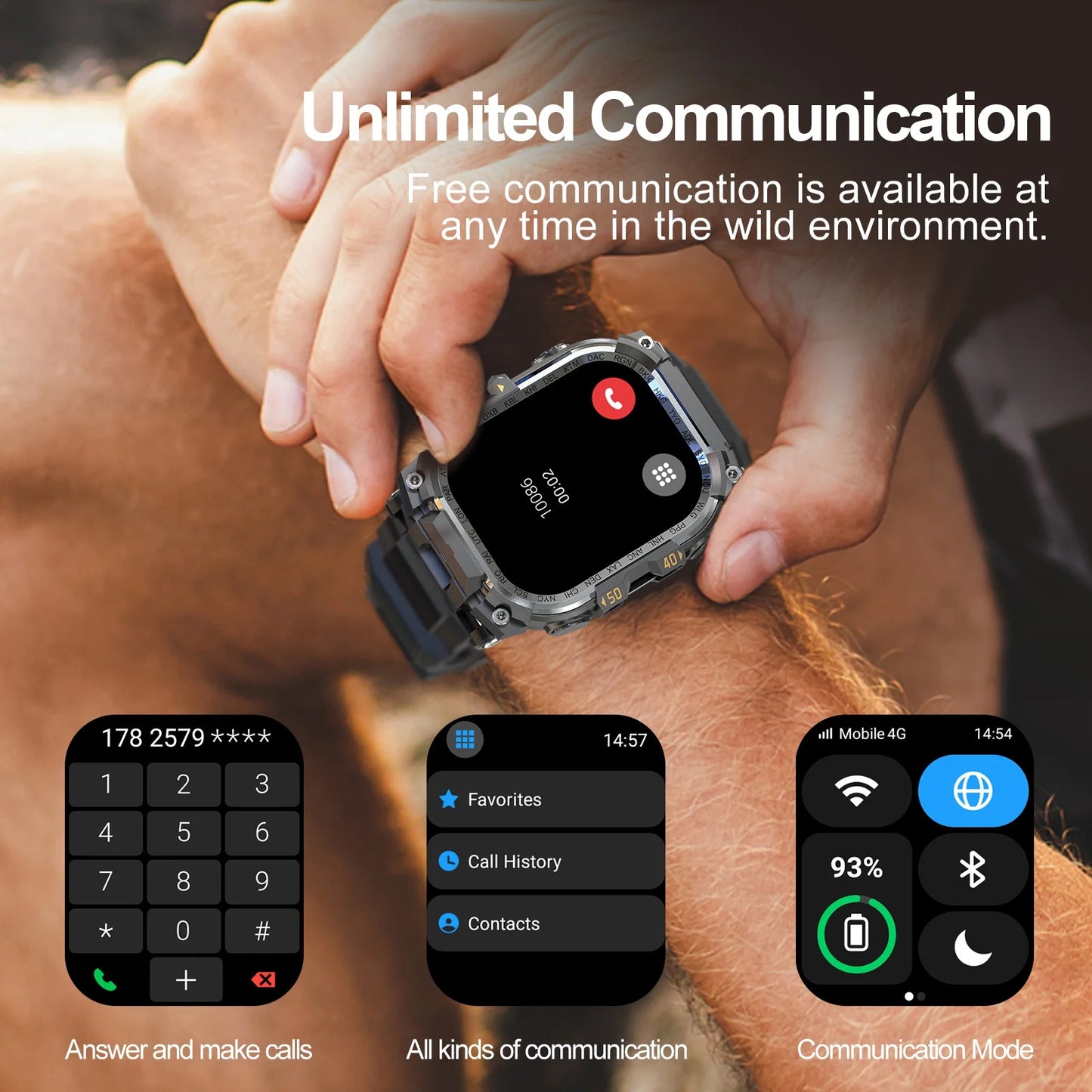 APPLLP 7 MAX Smartwatch 4G SIM Full Network Android OS GPS WiFi 2.06-inch Rotating Camera 32GB RAM 256GB Storage Latest Model