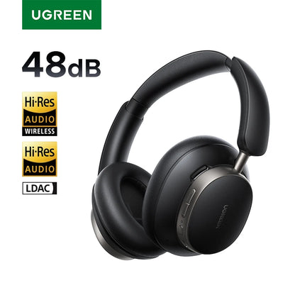 UGREEN Studio Pro Wireless ANC Headphones – 48dB Active Noise Cancelling, Hi-Res LDAC Over Ear Bluetooth Headphones, 120H Playtime Deep Bass Wireless Headset